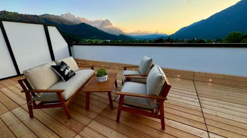 Garmisch-Partenkirchen Apartment | Dachterrasse Panorama-Glück I