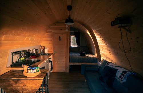 Dunfermline Cabin | Dalwhinnie, Off-Grid Cabin in Woods: Dalwhinnie. Pet Friendly!