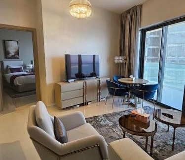 Lusail Apartment | Damac luxury apartment next to meryal Aqua park and beach access