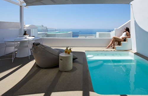 Imerovigli Villa | Dazzling Santorini Villa | Foyal Villa | 3 Bedrooms | Private Furnished Terrace.