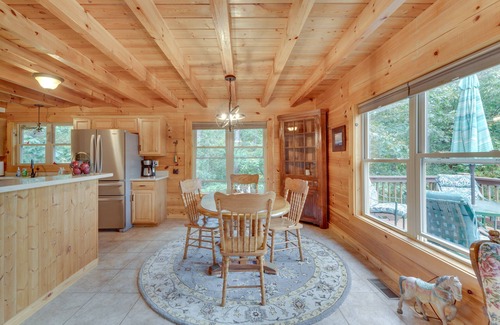 Bostic Cabin | Deck, Grill & Fire Pit: Blue Ridge Mountain Cabin!