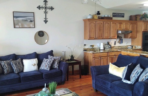 Midway House | Deepwater retreat with dock and unobstructed views of the North Newport River!