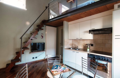 Morcote Apartment | Delightful loft overlooking hill and Santa Maria Church in Morcote (Salvia)