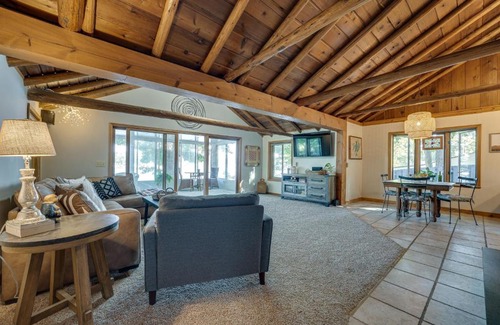 Delton House | Delton Oasis Retreat with Lake Views and Deck!