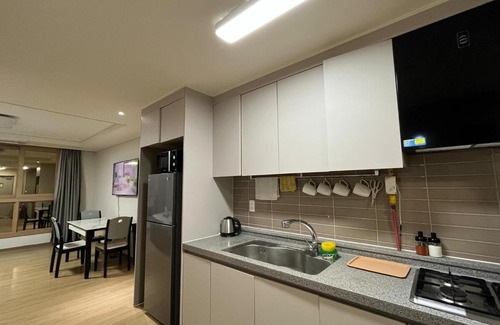Clark Freeport Apartment | Deluxe Studio in Clark facing Lake with Kitchenette