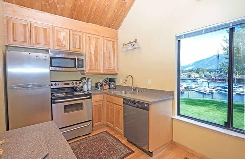 Tahoe Keys Condo | Deluxe Studio Condo with Private Boat Dock - Spend a Month In Tahoe!