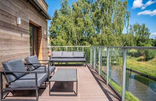 Gizycko Apartment | Deluxe Suite A16 with roof terrace and marvellous lake view