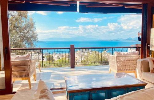 Bodrum Villa | Deniz manzarali tas villa