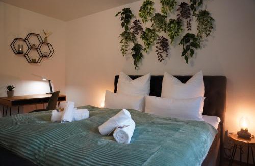 Bad Krozingen Apartment | Design-Apartment I direkt im Zentrum I Boxspring I Nespresso I Terrasse mit Garten I Parkplatz