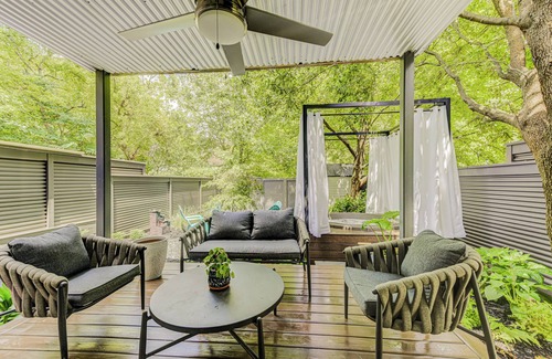 Inman Park House | Designer CityHome Terrace Level Garden unit with Hot Tub