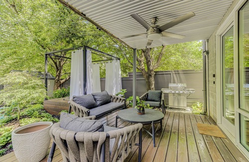 Inman Park House | Designer CityHome Terrace Level Garden unit with Hot Tub