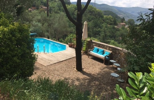 Saint-Vincent-d'Olargues House | Detached cozy family home with pool, outdoor sauna and beautiful views