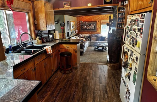 Lyon Mountain Cabin | Direct waterfront overlooking forever wild forest on a hidden dead end street