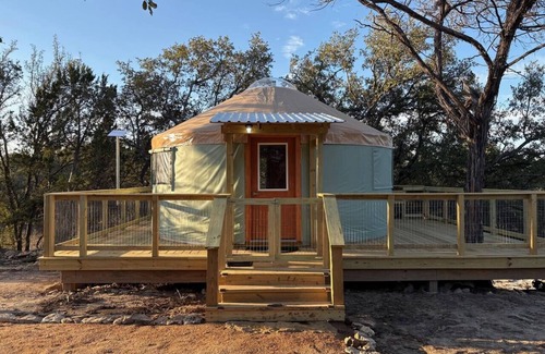 Gatesville Cabin | Disconnect to Reconnect: Hill Country Yurt Escape, Rustic Hill Country Glamping