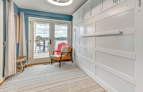 Lake Wissota Apartment | Dock, Deck & View: Lakefront Chippewa Falls Studio