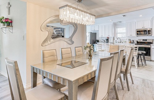 Runaway Bay House | Dock & Fire Pit: Riverfront Runaway Bay Retreat