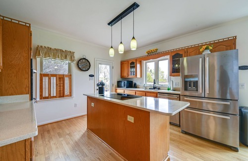 Roanoke Rapids House | Dock & Kayaks: Lakefront Roanoke Rapids Home