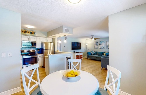 North Redington Beach Condo | Dog-friendly condo with pool, fitness area, balcony, fast WiFi, & W/D