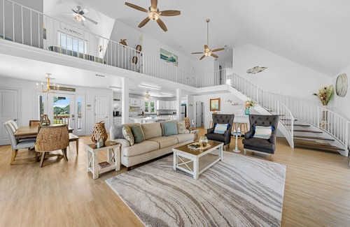 Audubon Place House | Dog-friendly beach house w/stunning water views, wrap-around decks & a loft