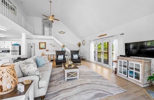 Audubon Place House | Dog-friendly beach house w/stunning water views, wrap-around decks & a loft