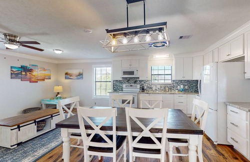 Crystal Beach House | Dog-friendly, canal-front home with boat ramp, dock, large yard, WiFi, & AC