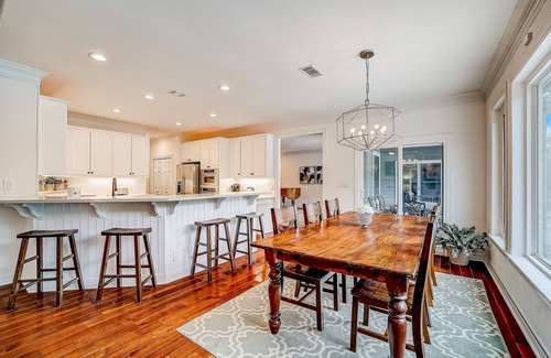 Riverplace House | Dog-friendly home with fenced yard, pool, office, piano, & W/D