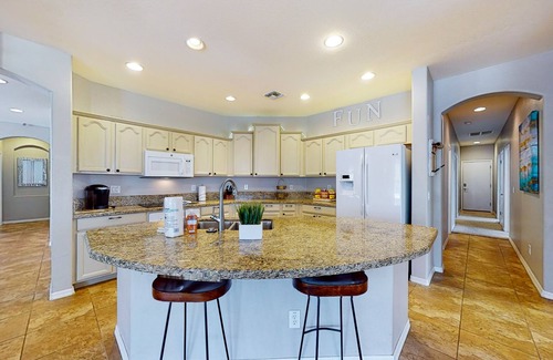 Chandler House | Dog-friendly home with private pool, grill, firepit, pool spa, & enclosed yard