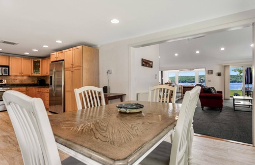Neshobe Beach House | Dog-friendly lake escape with sunroom, high-speed WiFi, water views & central AC