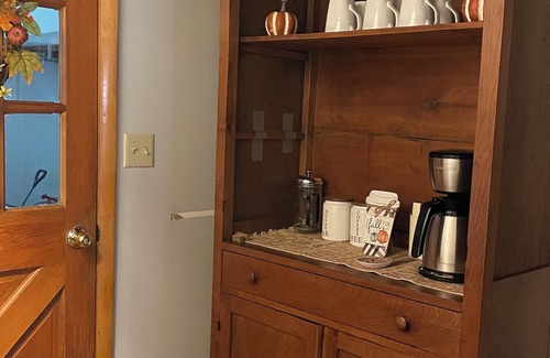 Sheridan Cabin | Dog-Friendly Log Home On Fox River IL Near Starved Rock, Porch, Deck, Firepit