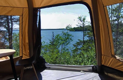 Walkerville Cabin | Dome Yurt On The Ocean and Private Beach, free Wifi