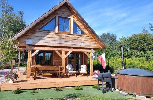gmina Michałowo House | Domek z bala na Podlasiu z balią ogrodową