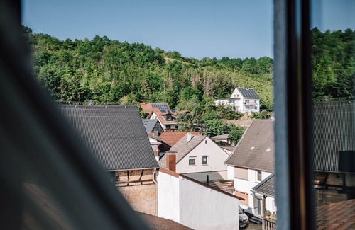 Weiler bei Monzingen Apartment | Doppelzimmer mit Badewanne - Schmidtburger HOF - Wein/Restaurant/Pension