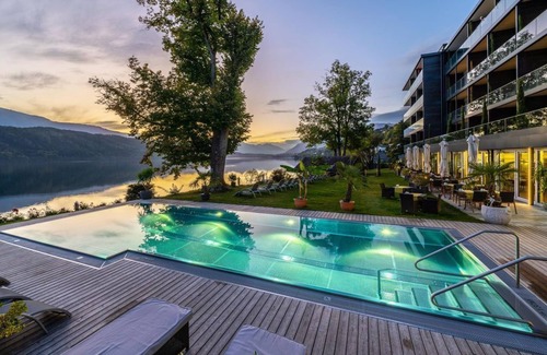 Millstatt House | Double room Seensucht with XXL balcony - Villa Postillion am See
