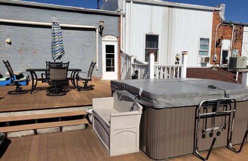 Chatfield Villa | Downtown Chatfield-Lovely 2nd Fl Loft (2 Bdrm/1 bath) w/Private Deck & Hot Tub