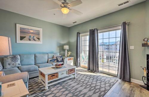 Ocean City Apartment | Downtown Ocean City Condo Balcony with Inlet View