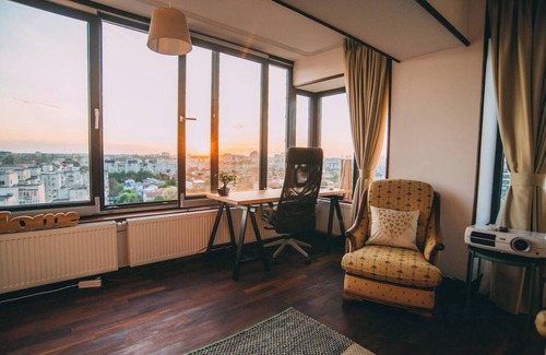 Bucharest Condo | Downtown Penthouse on 3 floors, with 100m2 terracen
