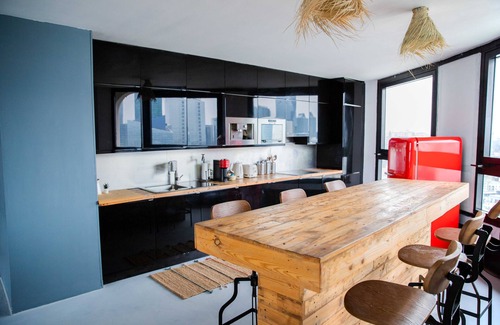 Puteaux Apartment | DREAM VIEW OF PARIS 10min from the center 135m2 with Terrace Edge of the canal