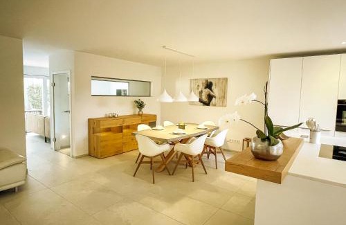 Weil am Rhein Apartment | Dreamapartment La Vigna "White Suite" mit eigenem Indoorpool, Sauna & Grillhütte