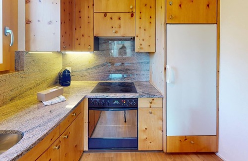 Pontresina Apartment | Duplex apartment located above the village of Pontresina with dream view.