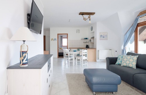 Alsóörs Apartment | Duplex Family-Sized Apartment With Lake View, Pool & Dining Terrace