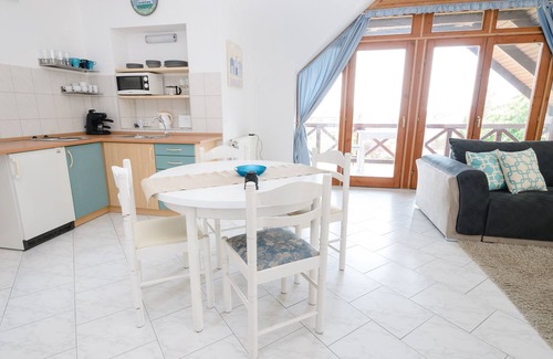 Alsóörs Apartment | Duplex Family-Sized Apartment With Lake View, Pool & Dining Terrace