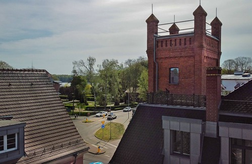 Szczecinek Apartment | Duplex with roof terrace in a real fire tower