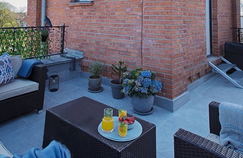 Szczecinek Apartment | Duplex with roof terrace in a real fire tower