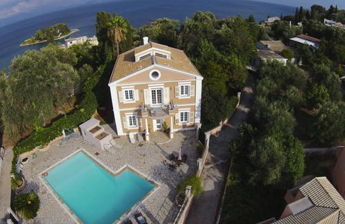 Perama Villa | Durrell Corfu Strawberry-pink Villa