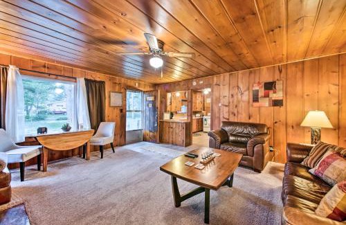 East Tawas House | East Tawas Cabin with Deck, Backyard and Fire Pit!
