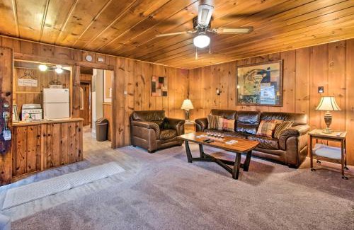 East Tawas House | East Tawas Cabin with Deck, Backyard and Fire Pit!