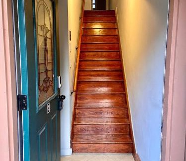 The Heights Apartment | Easy PATH&Bus access- NYC| designer home + Deck.