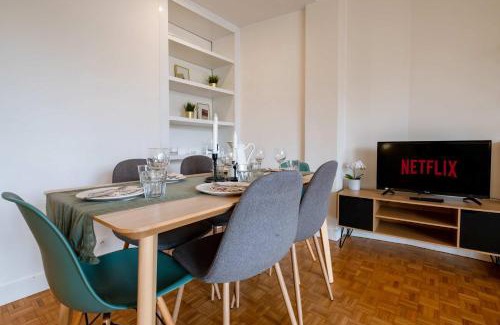 16th Arrondissement Apartment | Eiffel View Chic 2BR with Balcony