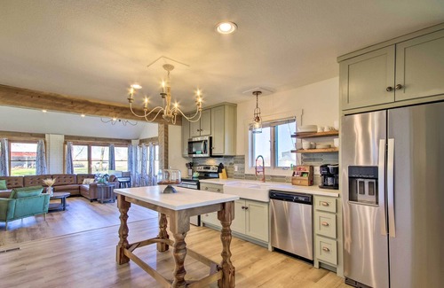 Rolla House | Elegant Prairie Home in Rolla w/ Fire Pit!