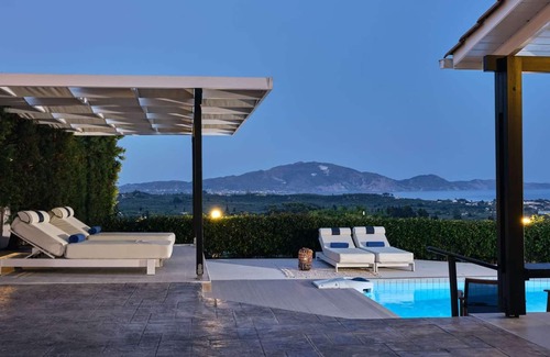 Lithakia Villa | Elevated villa overlooking countryside, free WIFI